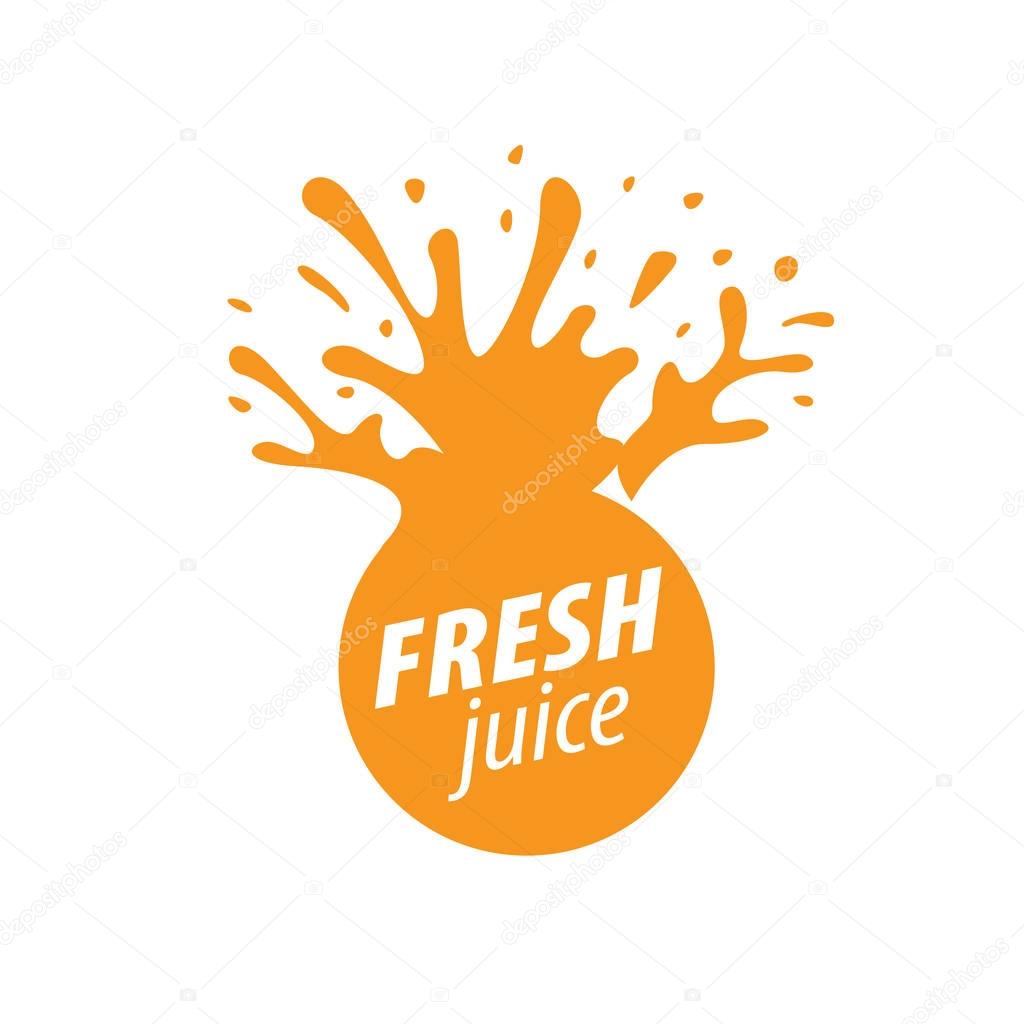 Juice splash vector sign. Vector illustration of icon