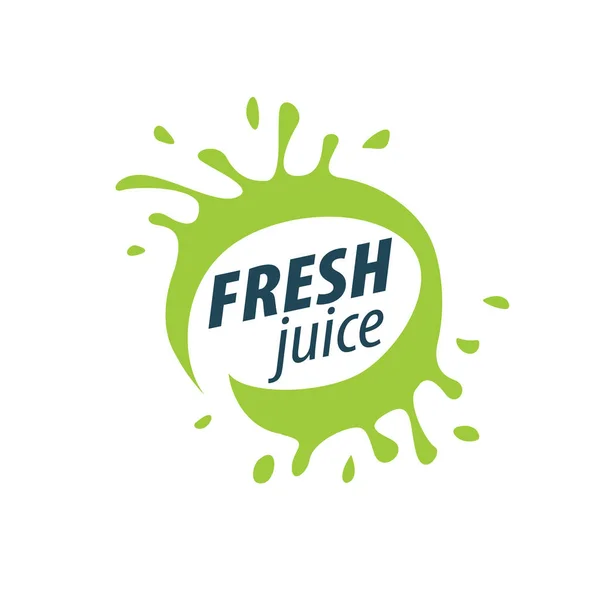 Juice splash vector sign — Stock Vector