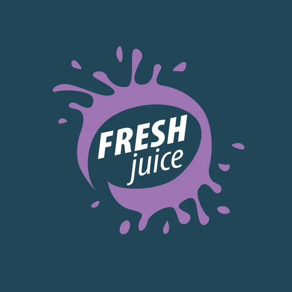 Juice splash vector tecken — Stock vektor