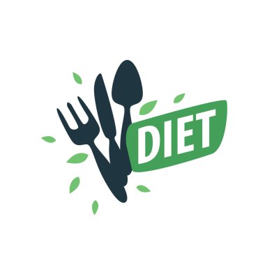 Diyet için vektör logo