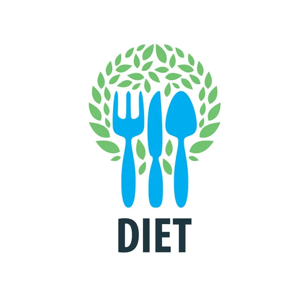Vektor logo részére diéta — Stock Vector