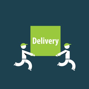 Teslimat vektör logosu