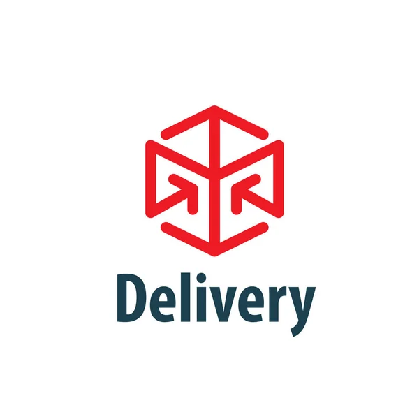 Modello di logo di consegna — Vettoriale Stock
