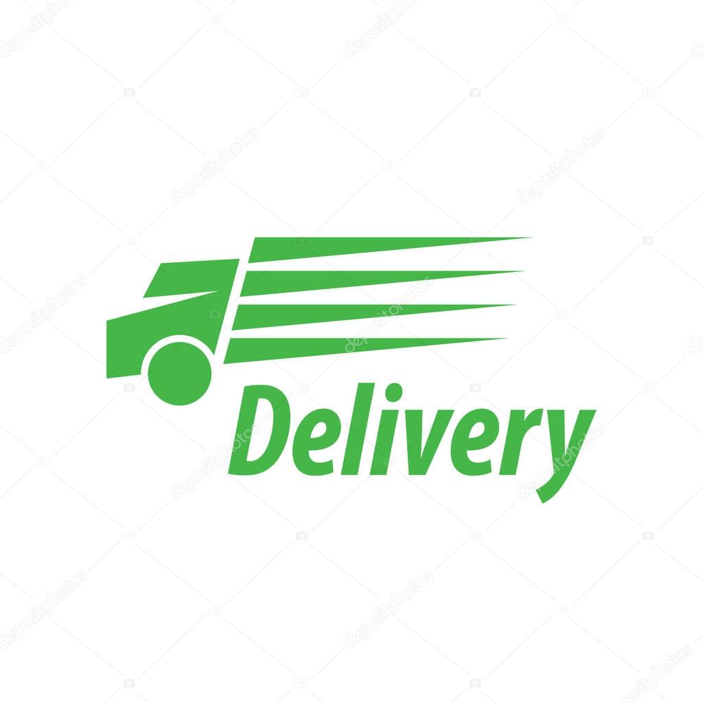Logo design pattern of delivery of goods. Vector illustration