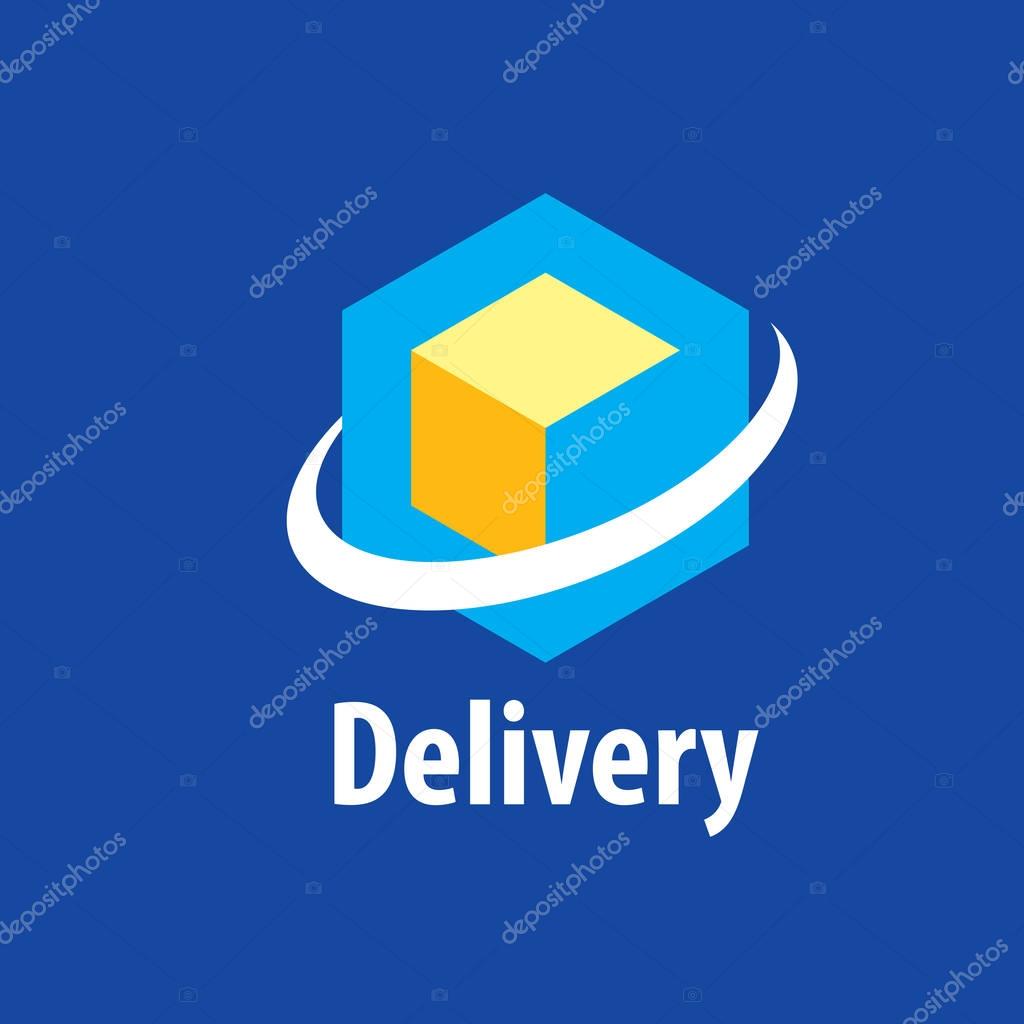 Logo design pattern of delivery. Vector illustration
