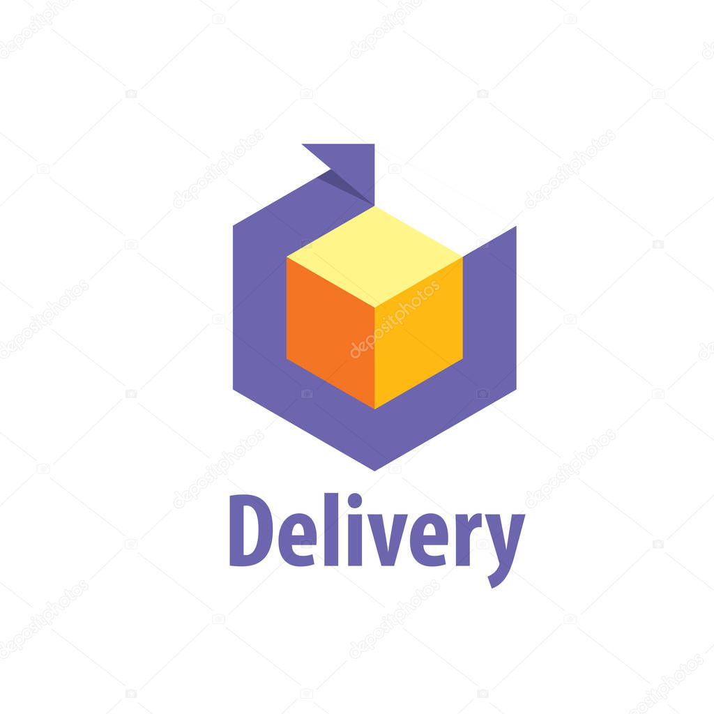 Logo design pattern of delivery. Vector illustration