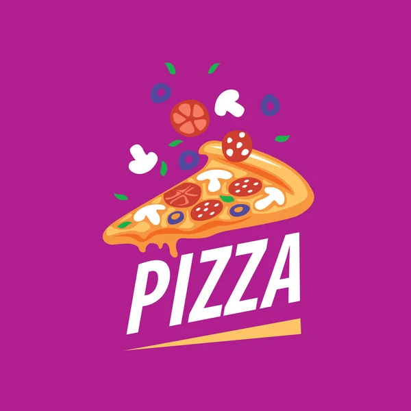 Pizza vector logo — Stock Vector