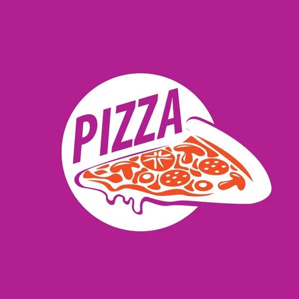 Logo vecteur de pizza — Image vectorielle