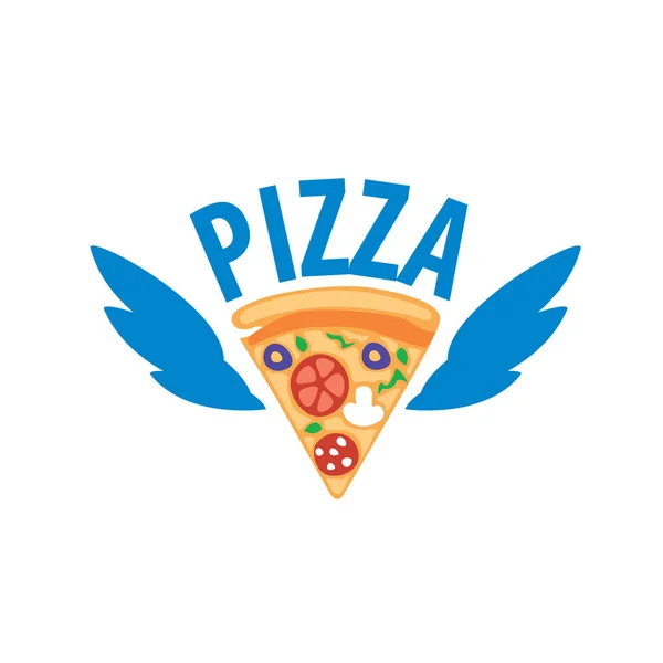 Pizza vektor logotyp — Stock vektor