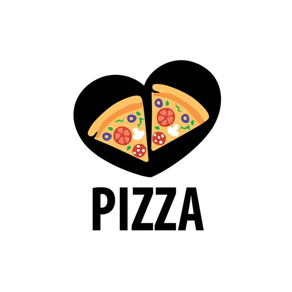 Pizza vektor logotyp — Stock vektor