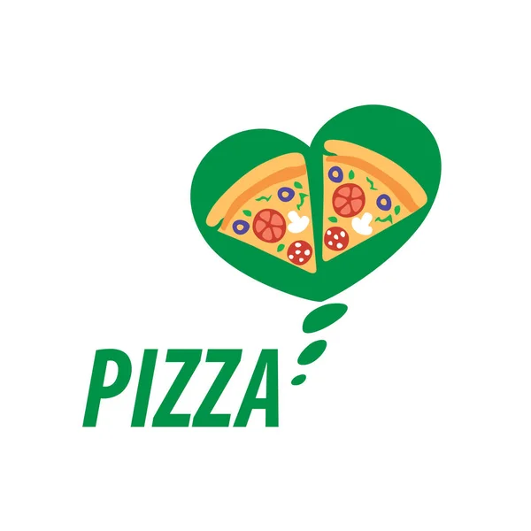 Pizza vektor logotyp — Stock vektor