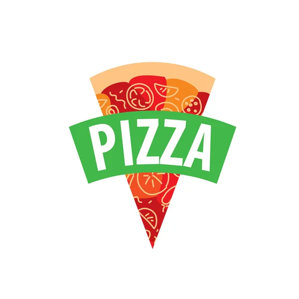 Pizza vektor logó — Stock Vector