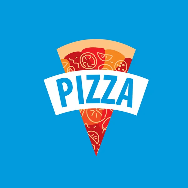 Pizza vector logo — Stock Vector