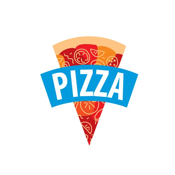 Logo vektor pizza - Stok Vektor