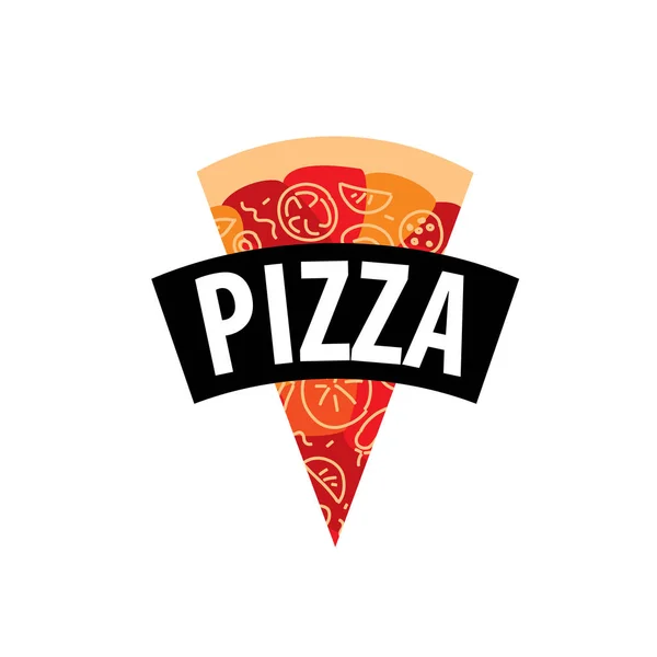 Pizza vektor logotyp — Stock vektor