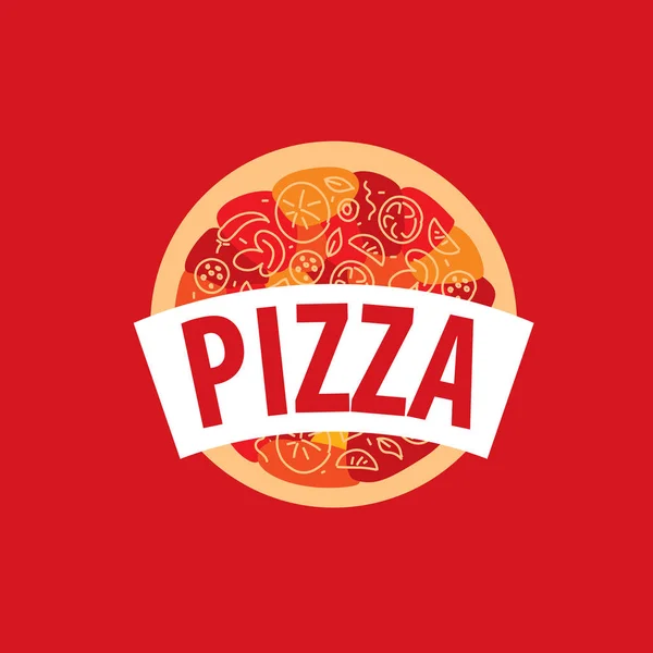Pizza vector logo — Stock Vector