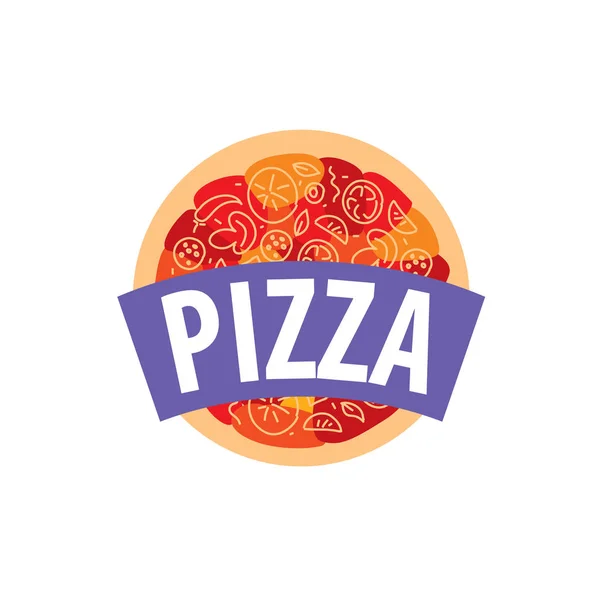 Logotipo do vetor pizza — Vetor de Stock