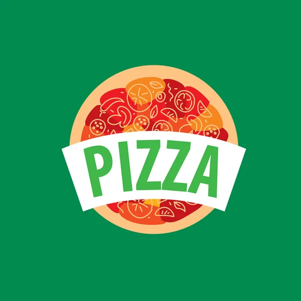Logo pizza vector — Archivo Imágenes Vectoriales
