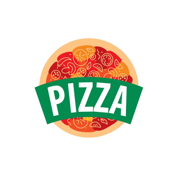 Pizza vektorové logo — Stockový vektor