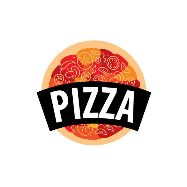 Pizza vector logo — Stock Vector