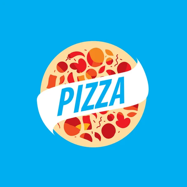 Pizza vektor logotyp — Stock vektor