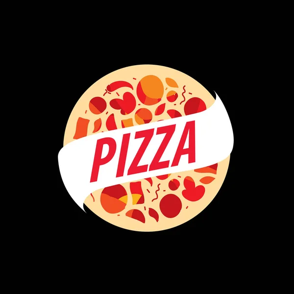 Pizza vektor logotyp — Stock vektor