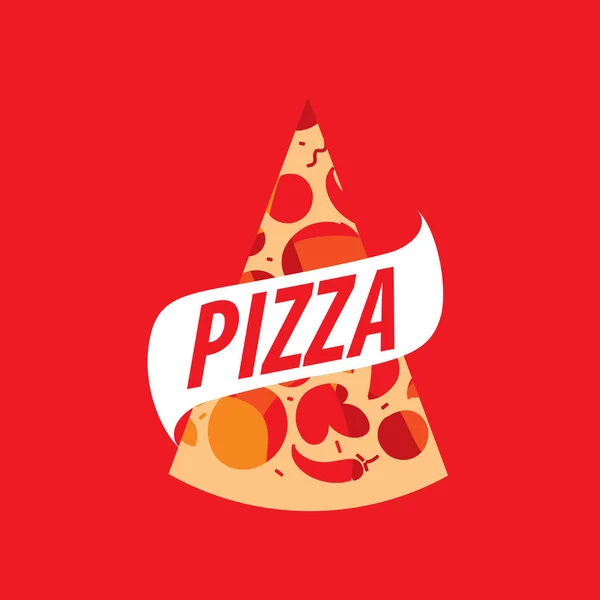 Pizza vektor logotyp — Stock vektor