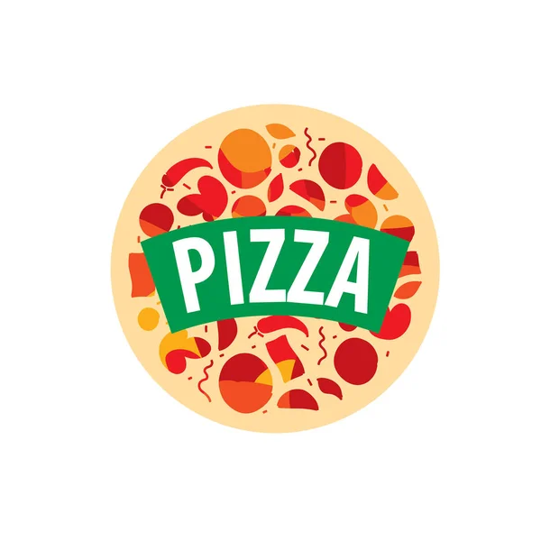 Pizza vektor logotyp — Stock vektor