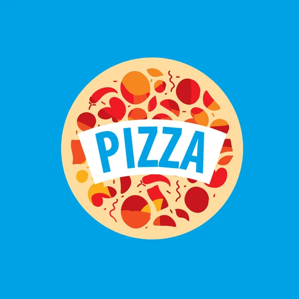 Pizza vektor logotyp — Stock vektor