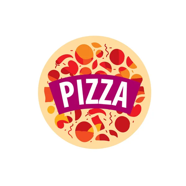 Pizza vektor logotyp — Stock vektor