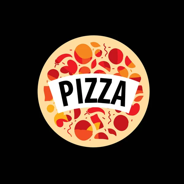 Logo pizza vector — Vector de stock