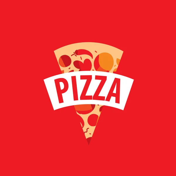 Pizza vector logo — Stock Vector