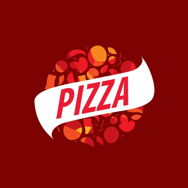 Pizza vektor logotyp — Stock vektor