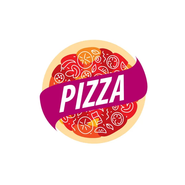 Logotipo do vetor pizza — Vetor de Stock