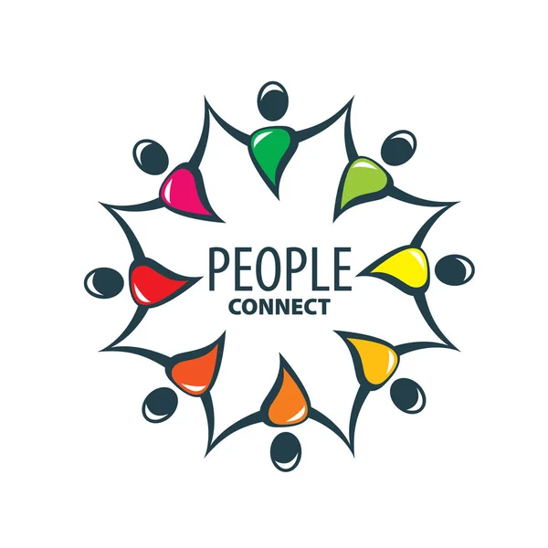 Logo vectoriel personnes — Image vectorielle