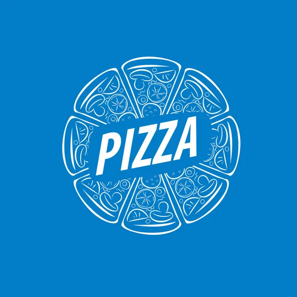 Πίτσα λογότυπο φορέα — Διανυσματικό Αρχείο