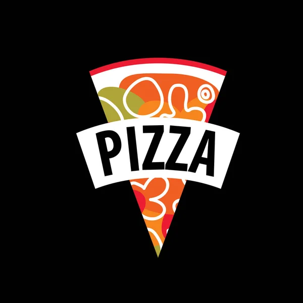 Pizza-Vektor-Logo — Stockvektor