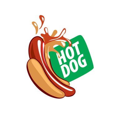 vektör logo sosisli sandviç