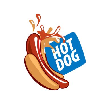 vektör logo sosisli sandviç