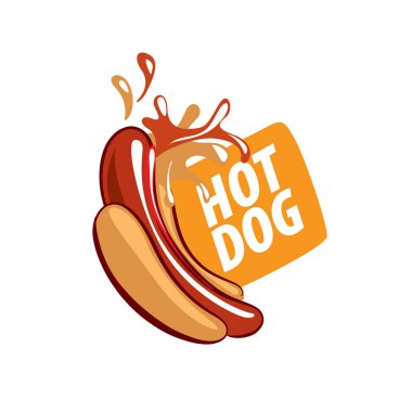 vektör logo sosisli sandviç