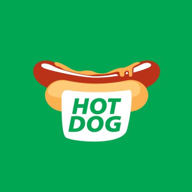 vektör logo sosisli sandviç