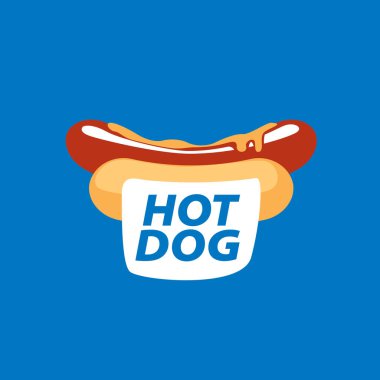 vektör logo sosisli sandviç