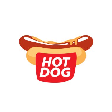 vektör logo sosisli sandviç