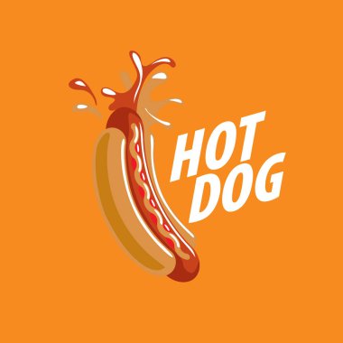 vektör logo sosisli sandviç