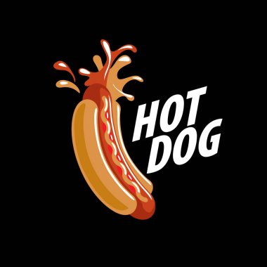 vektör logo sosisli sandviç