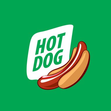 vektör logo sosisli sandviç