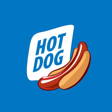 vektör logo sosisli sandviç