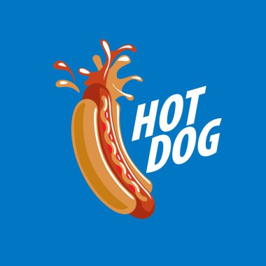 vektör logo sosisli sandviç
