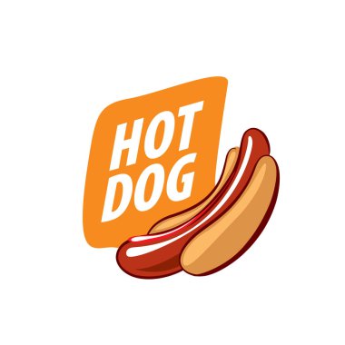 vektör logo sosisli sandviç