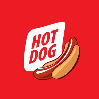 vektör logo sosisli sandviç